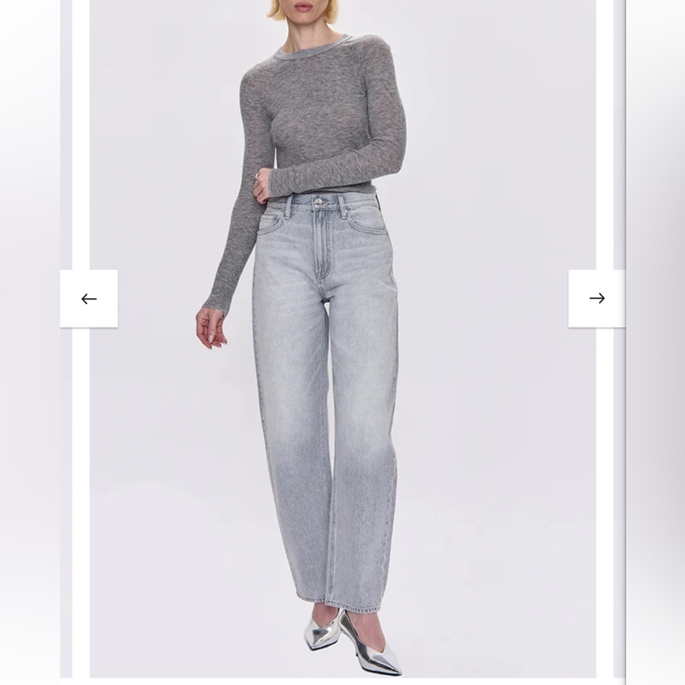 Pistola “Wes” high rise barrel Jean in Enigma